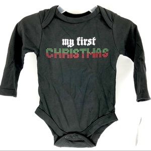Baby Glam My 1st First Christmas Bodysuit 6 Months